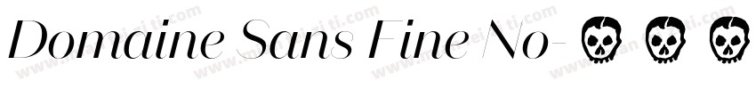 Domaine Sans Fine No字体转换